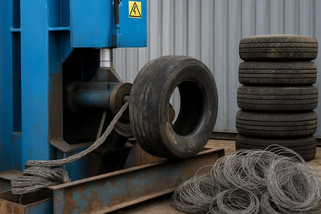 tyre recycling equipment Steel wire separation