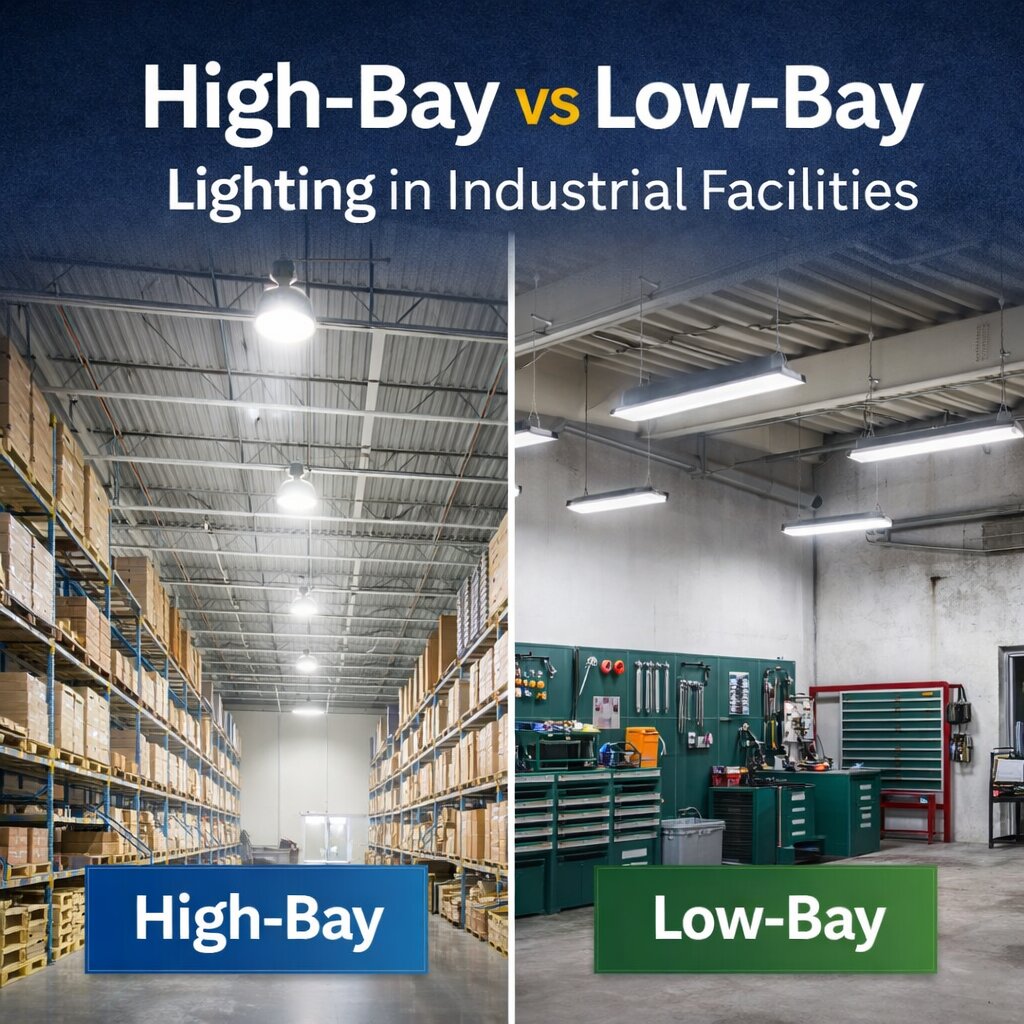 High-Bay vs Low-Bay Lighting in Industrial Facilities