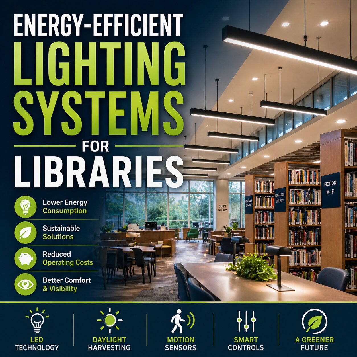 Energy-Efficient Lighting Systems for Libraries