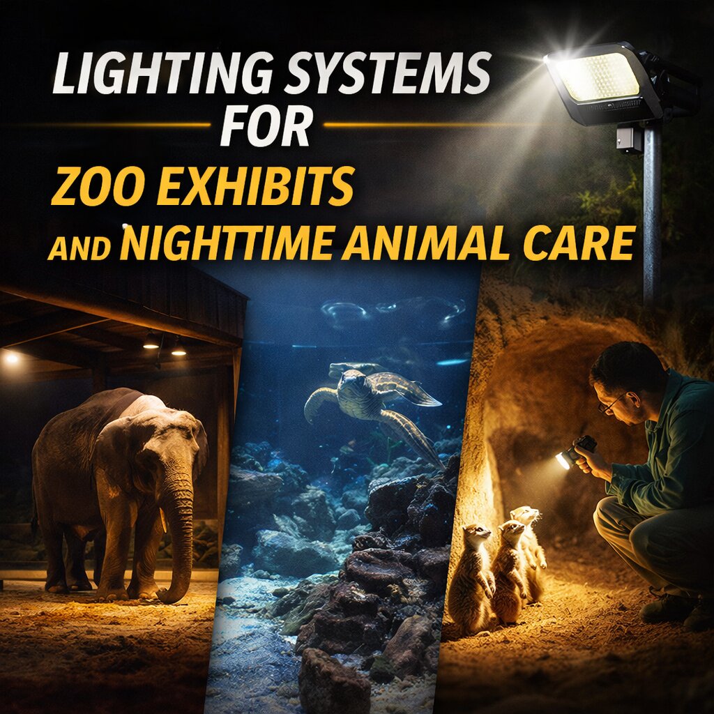 Lighting Systems For Zoo Exhibits And Nighttime Animal Care