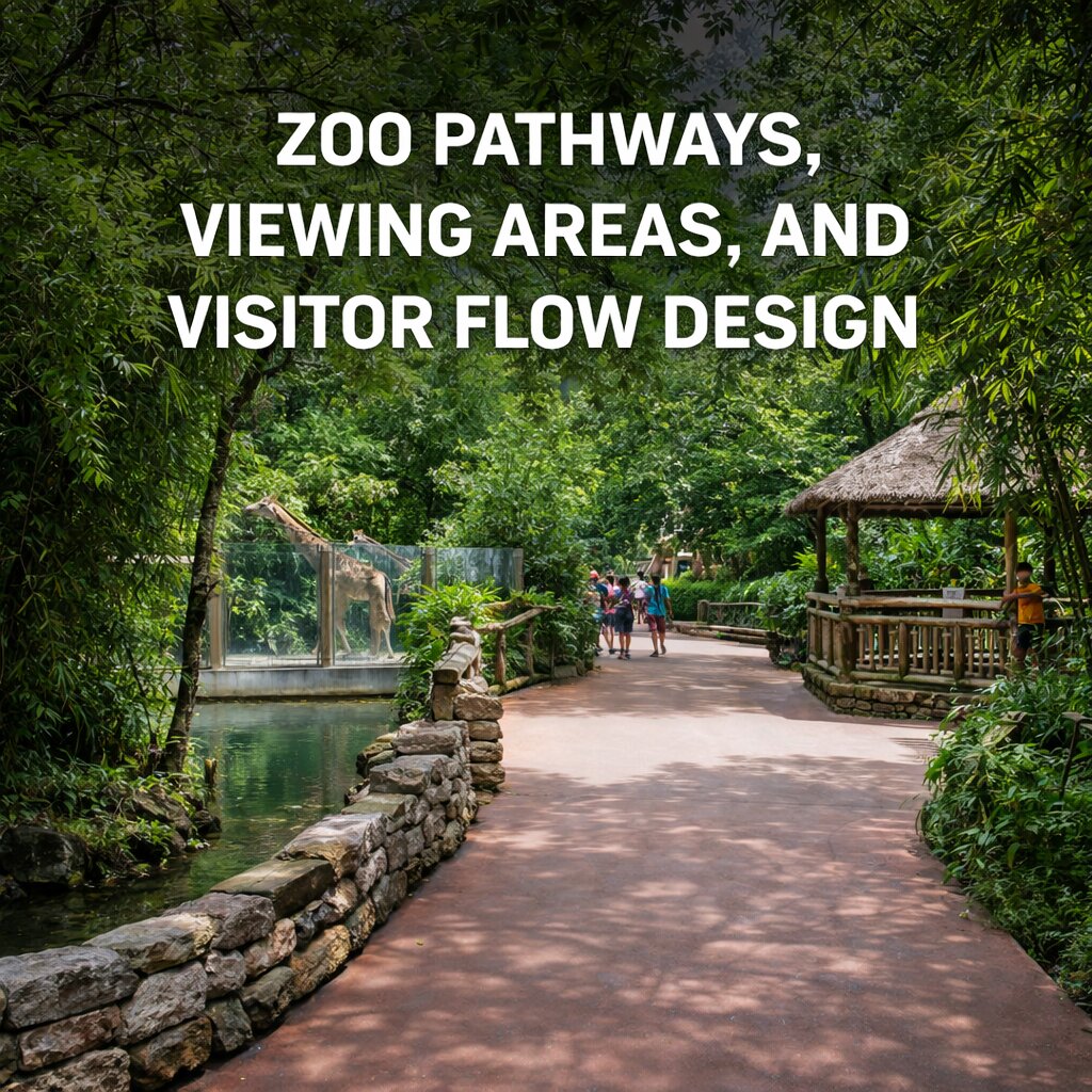 Zoo Pathways, Viewing Areas, and Visitor Flow Design
