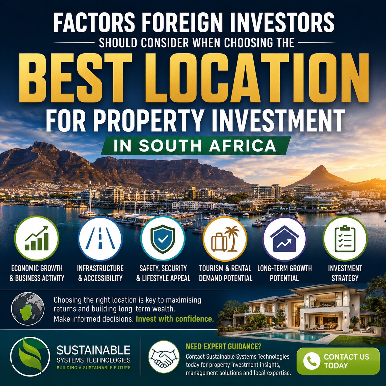 Factors Foreign Investors Should Consider When Choosing South African Property