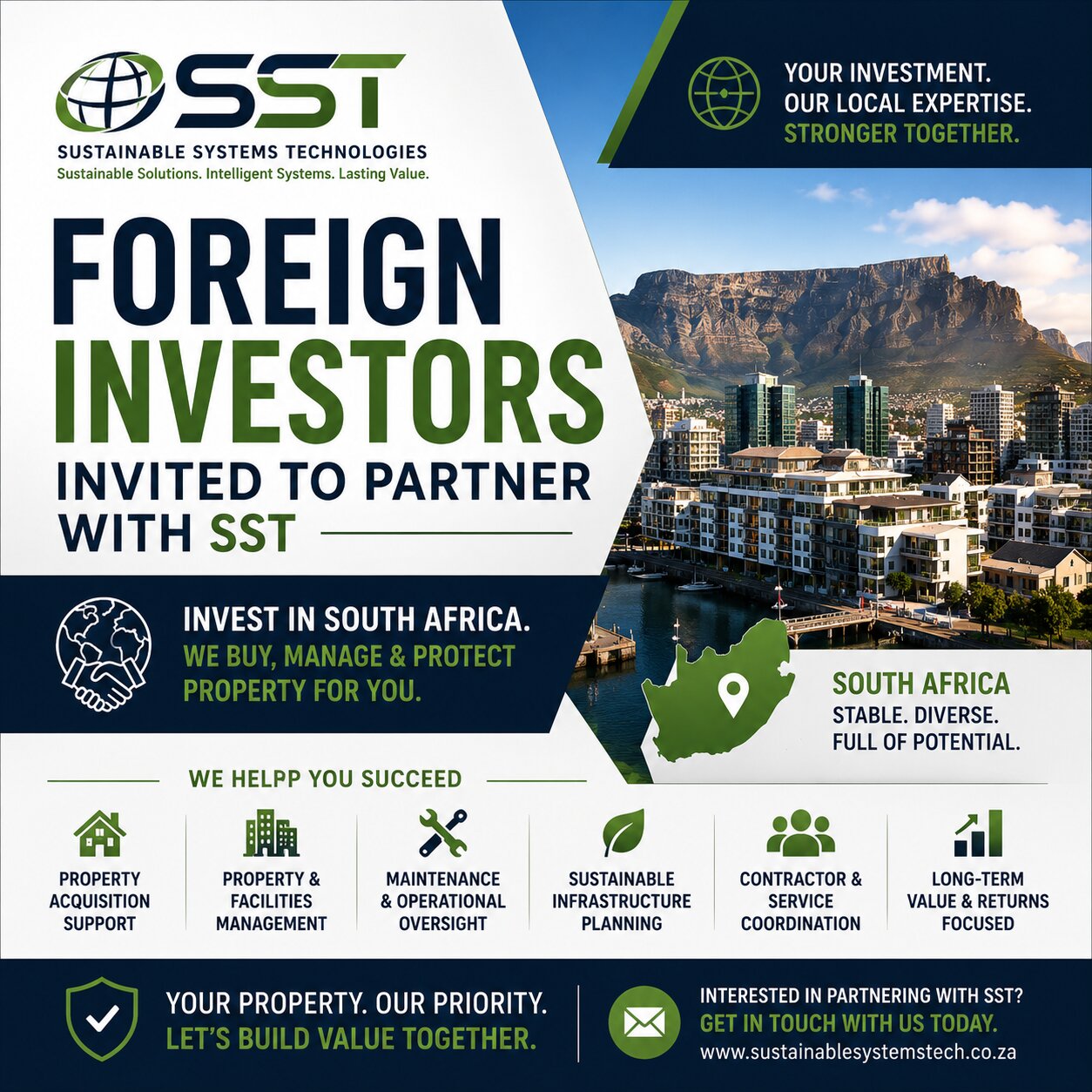 Foreign Investors Invited To Partner With SST For South African Property Investment