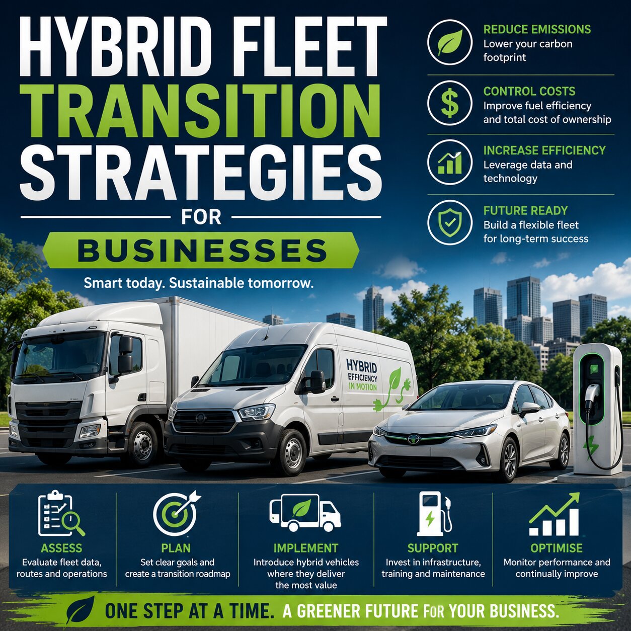 Hybrid Fleet Transition Strategies for Businesses