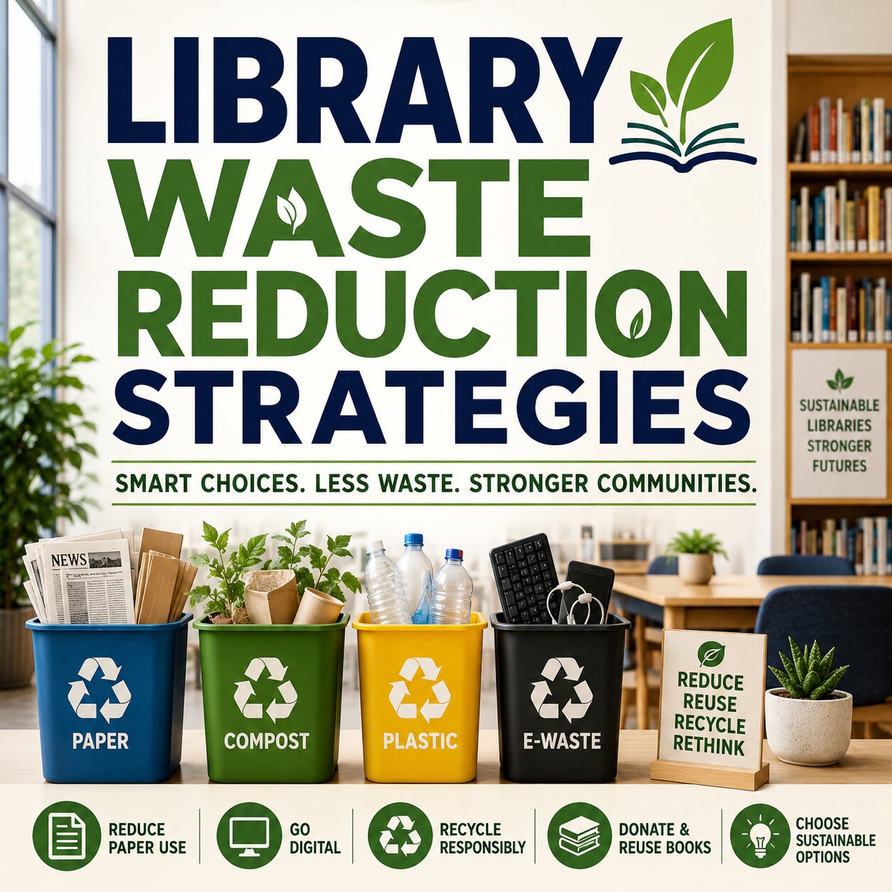 Library Waste Reduction Strategies for Sustainable Facilities