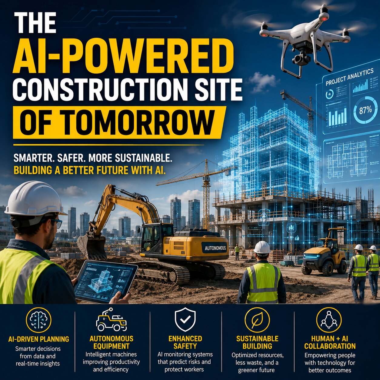 AI-Powered Construction Site of Tomorrow
