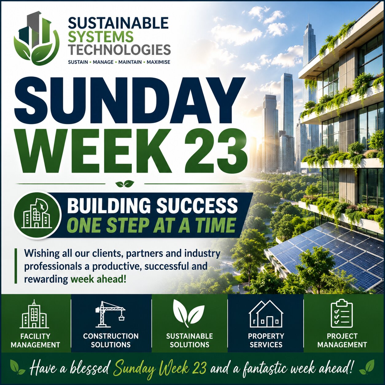 Sunday Week 23 Building Success One Step at a Time