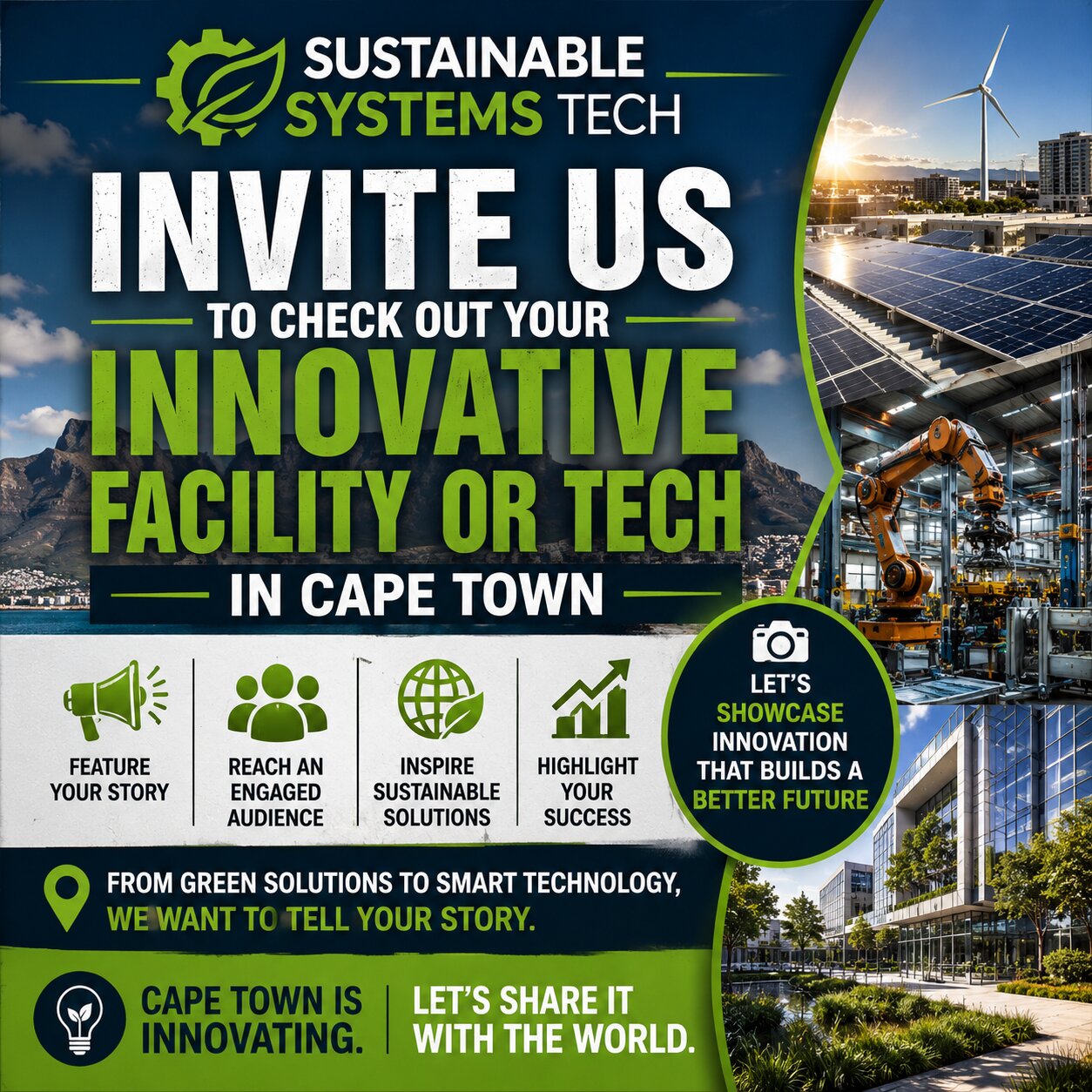Invite Sustainable Systems Tech to Explore Your Innovative Facility or Technology