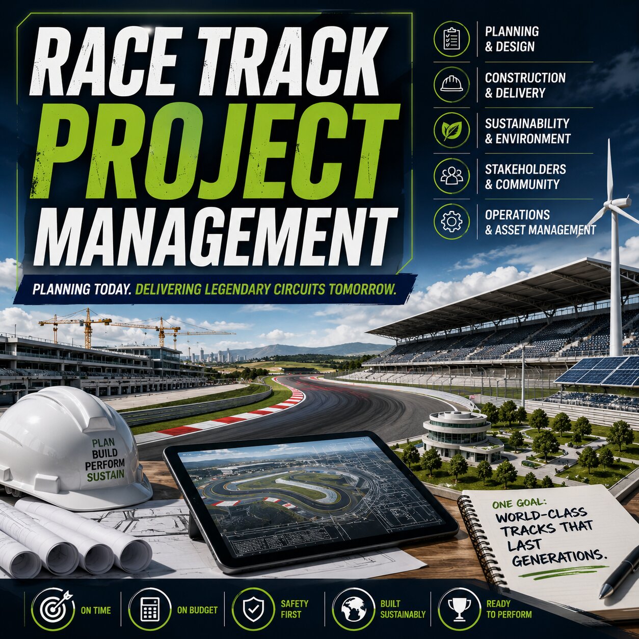 Race track project management
