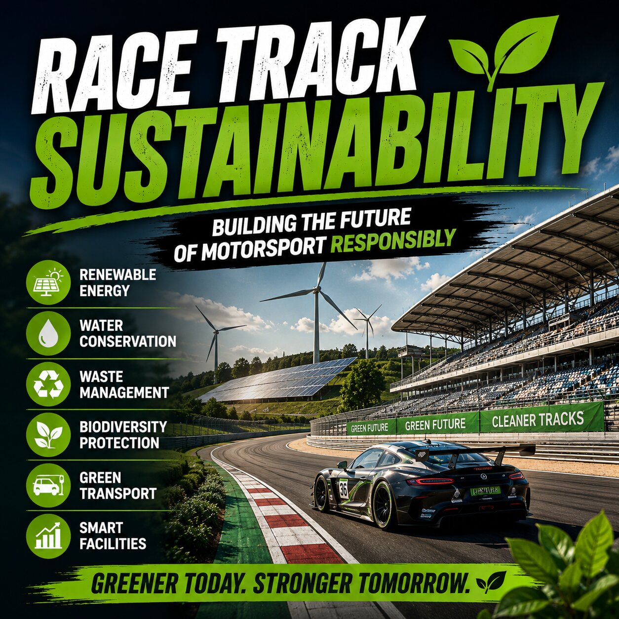 Race track sustainability