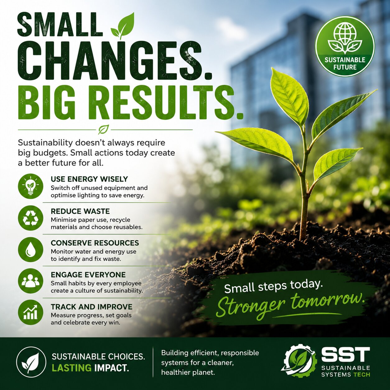 Small Sustainability Changes Create Big Results
