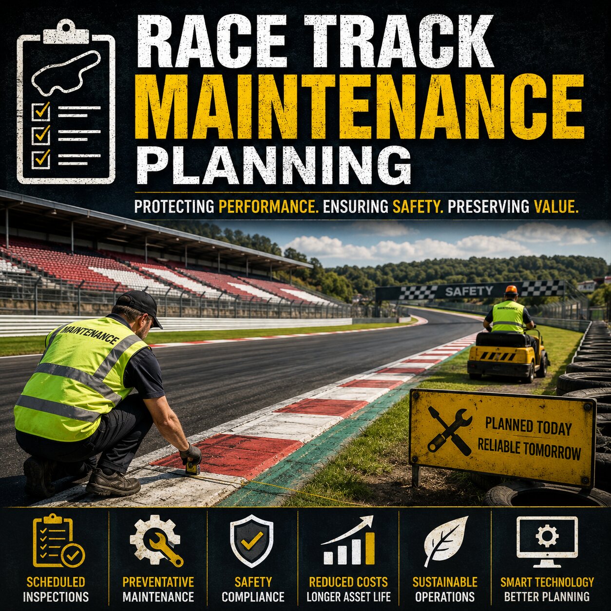 race track maintenance planning
