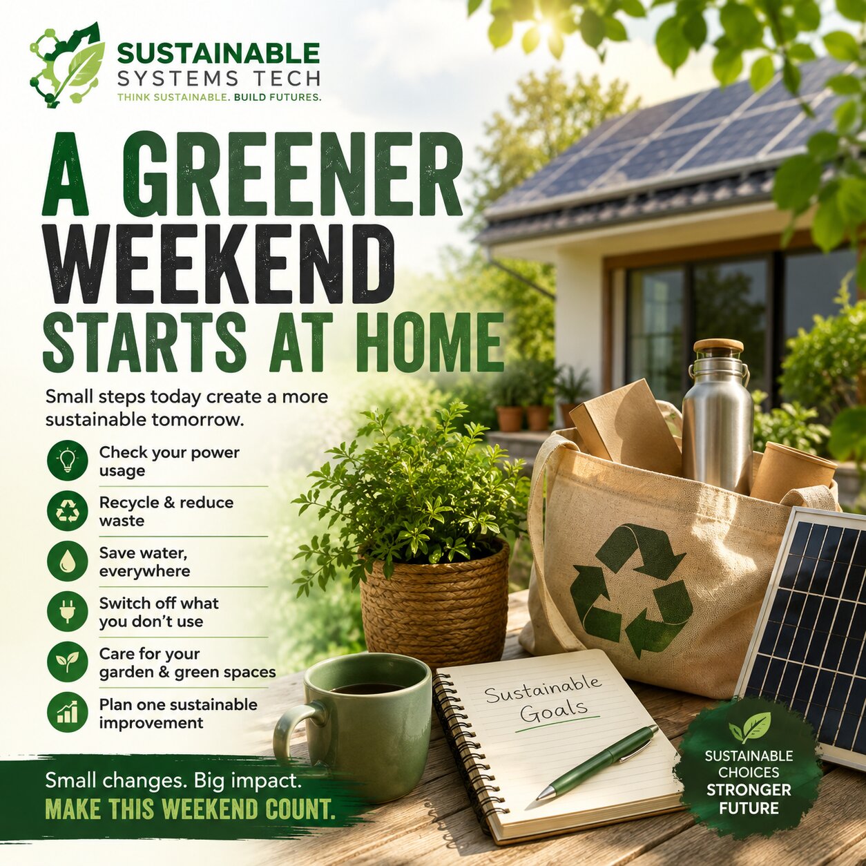 A Greener Weekend Starts at Home