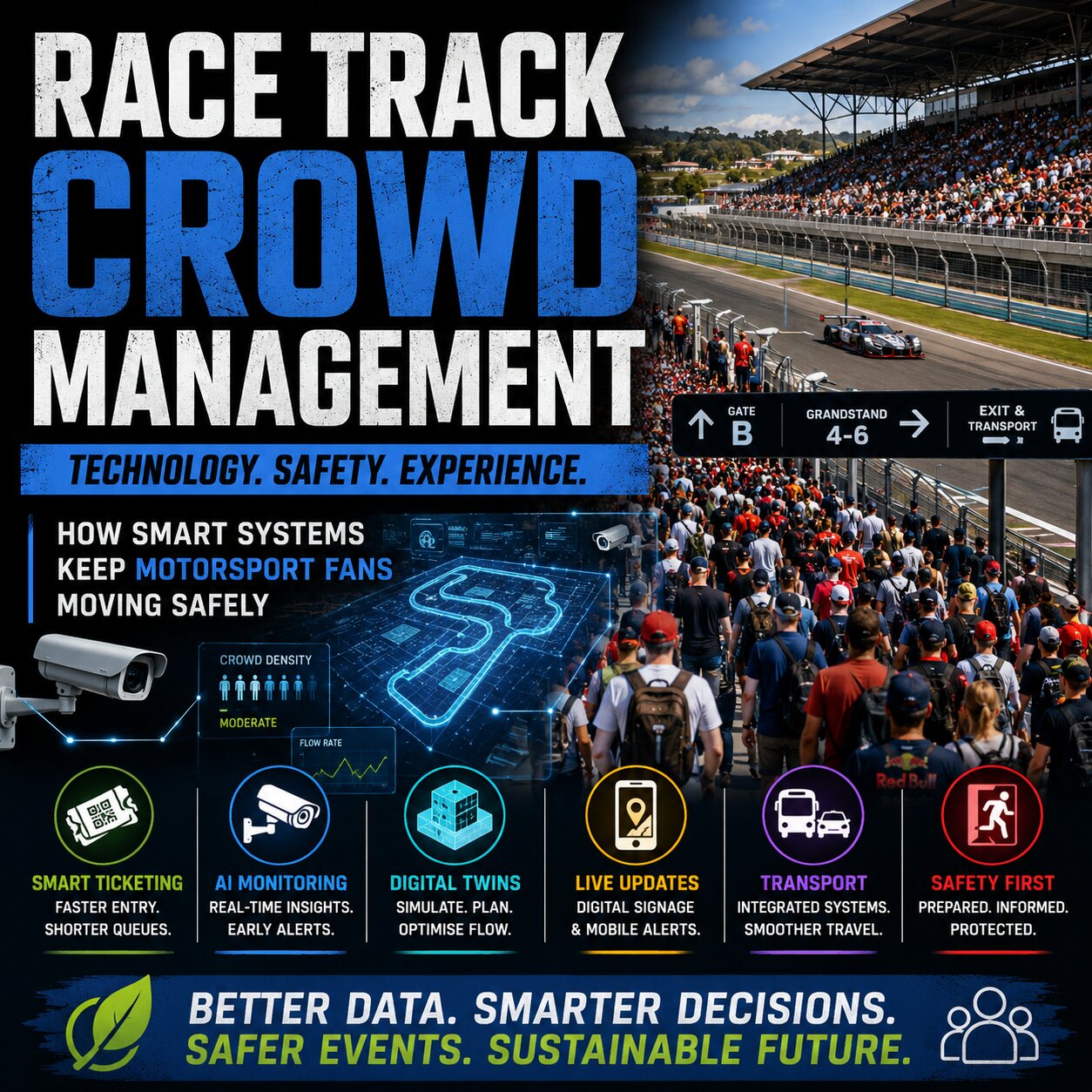 Race Track Crowd Management