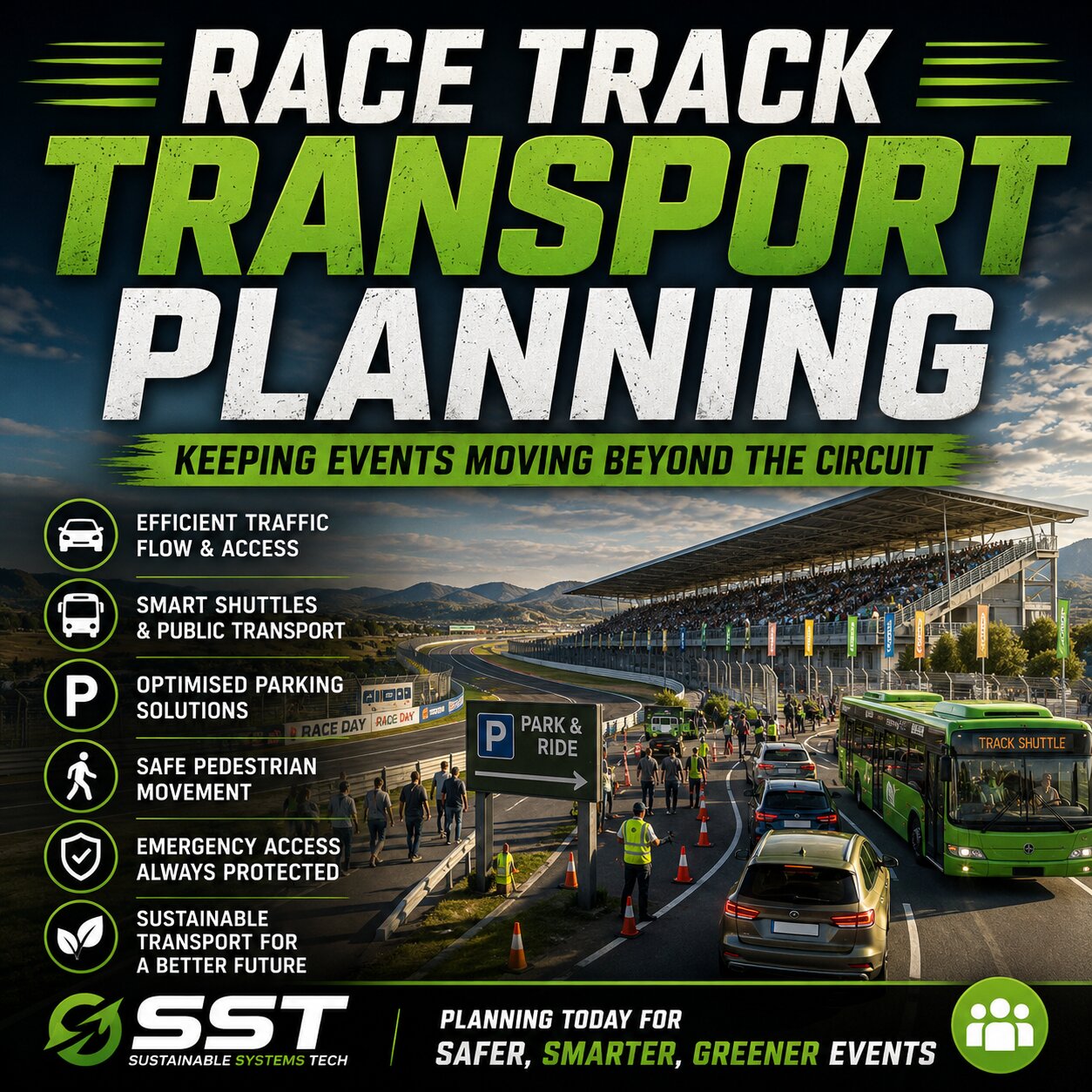 Race Track Transport Planning