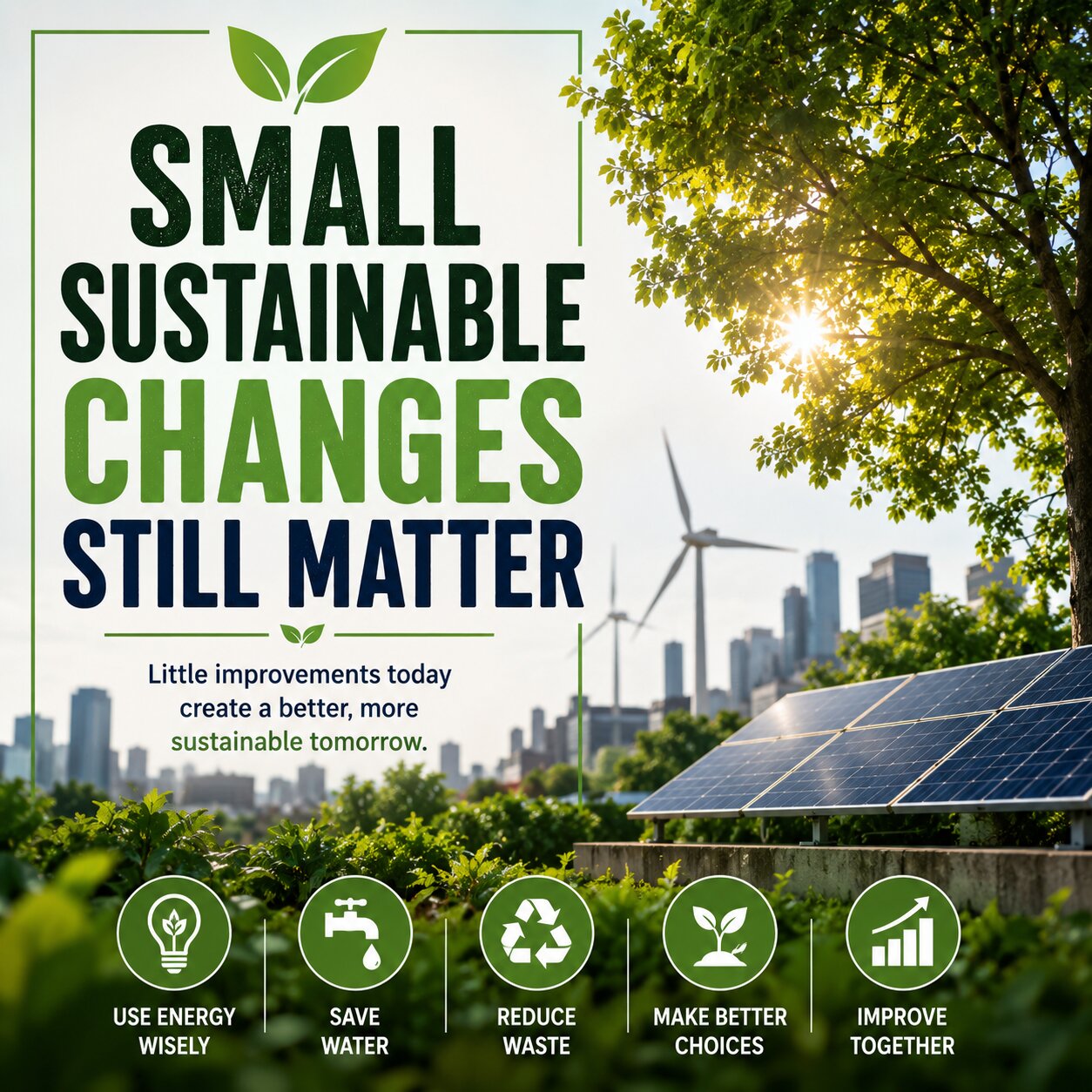 Small Sustainable Changes Still Matter