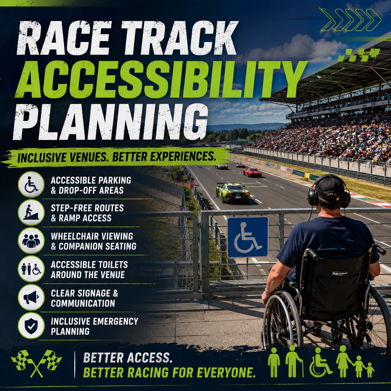 Race Track Accessibility Planning