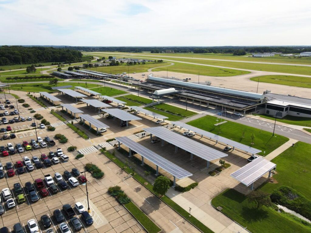 airport solar power systems